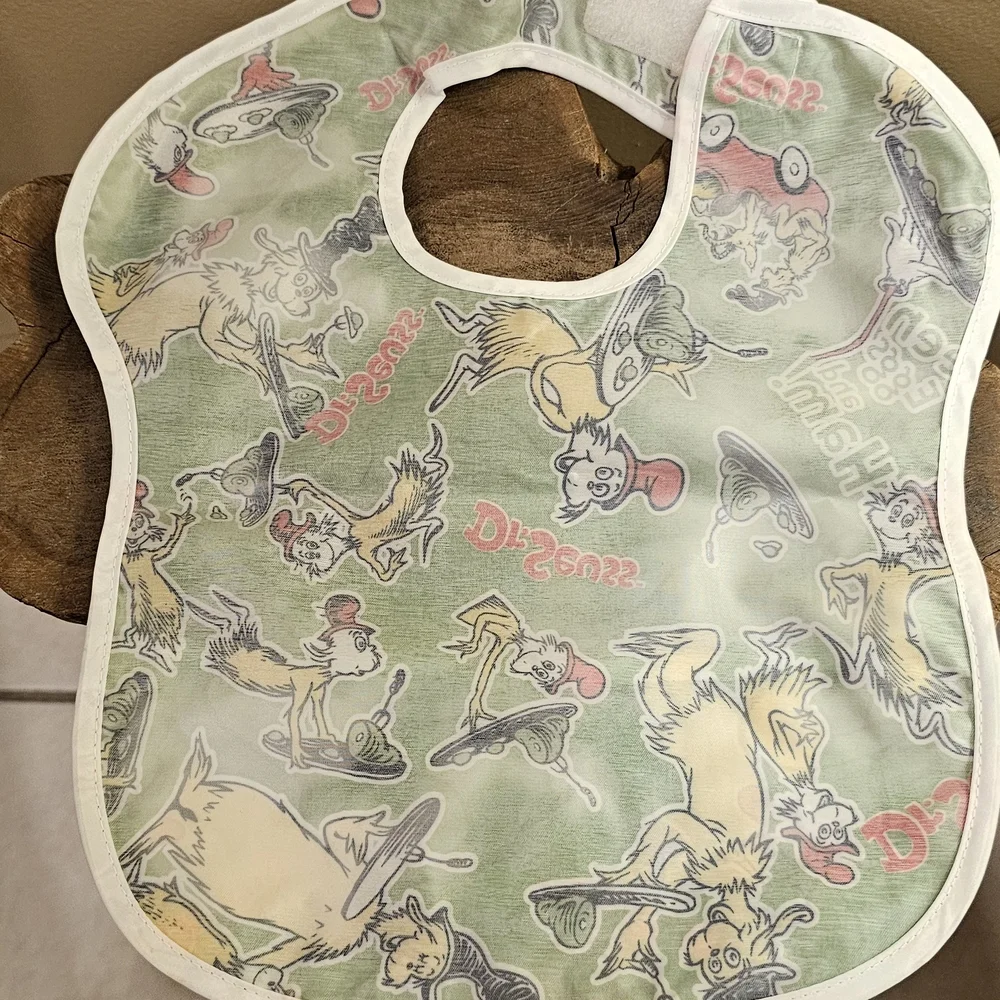 Bumpkins-Dr. Seuss Baby Bib Set - Green and Blue